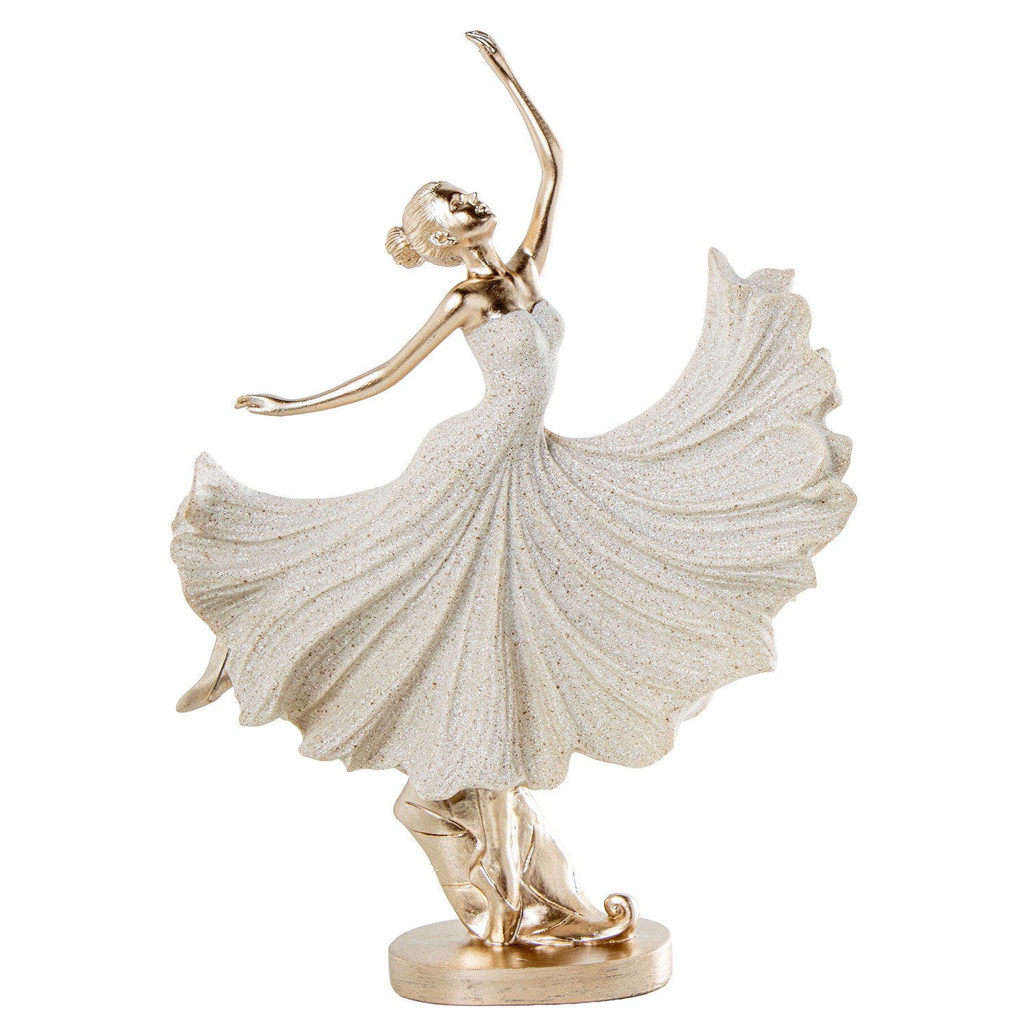 FIGURA RESINA BAILARINA BEIGES