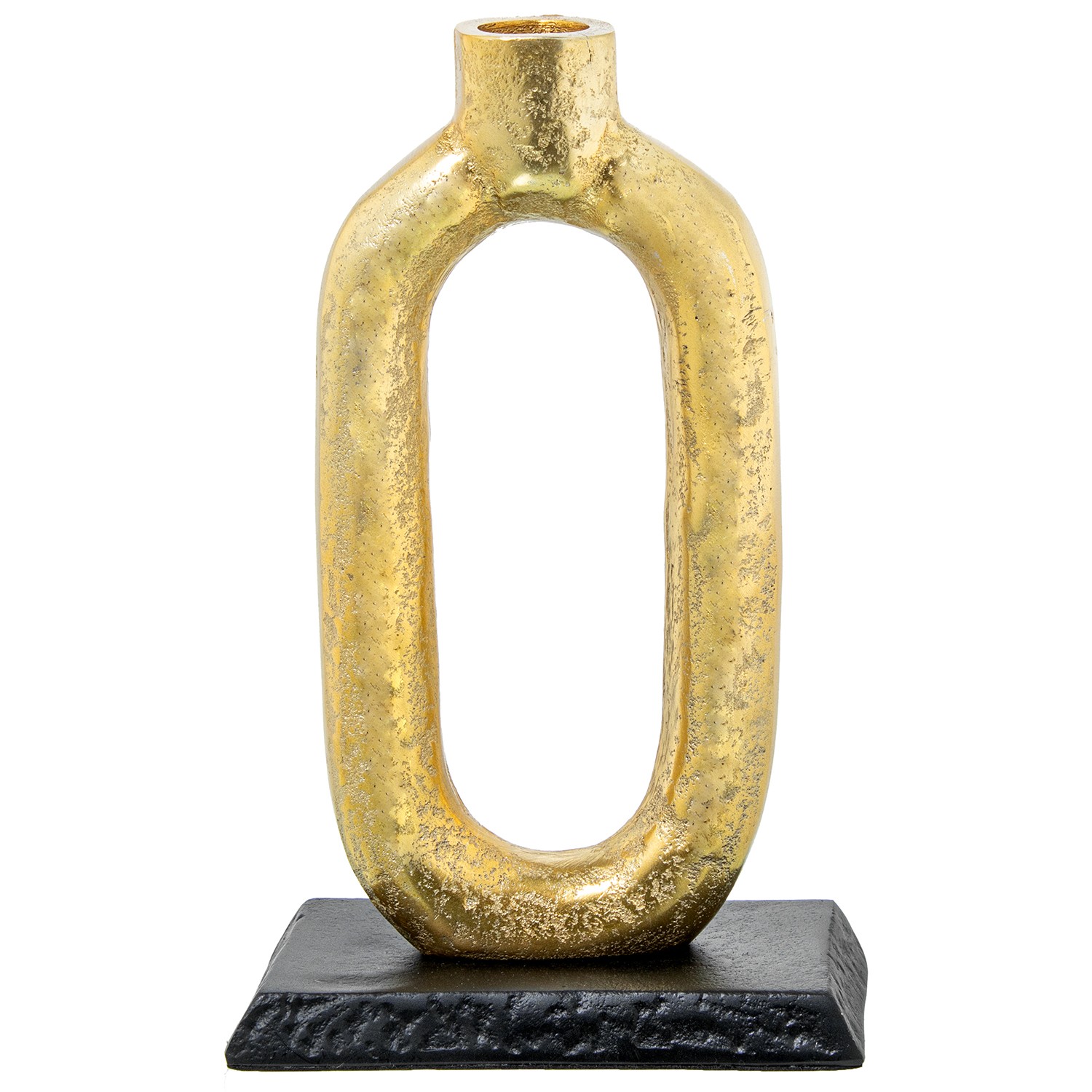 CANDELABRO ALUMINIO ORO C/BASEEGRO