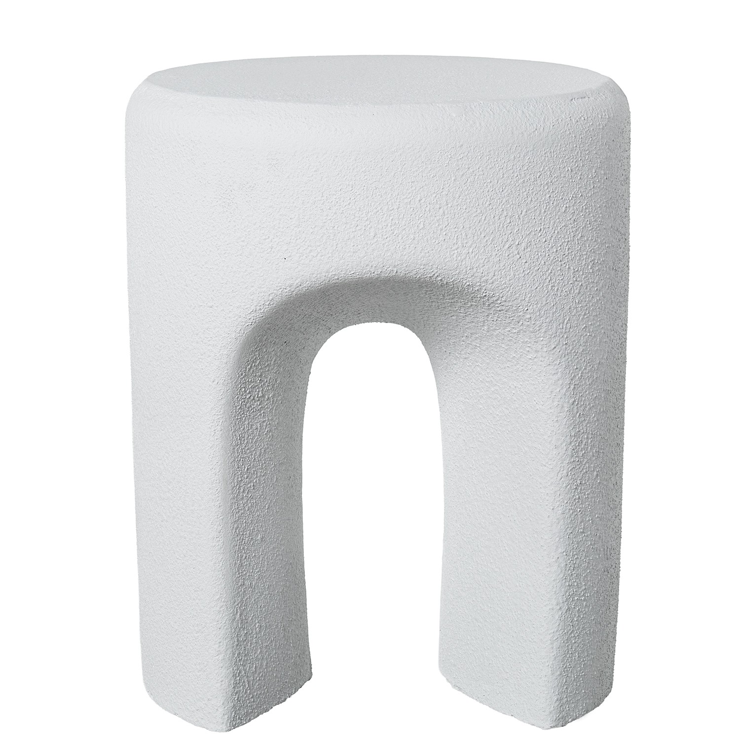 MESA AUXILIAR FIBRA DE VIDRIOROSA BRILLO