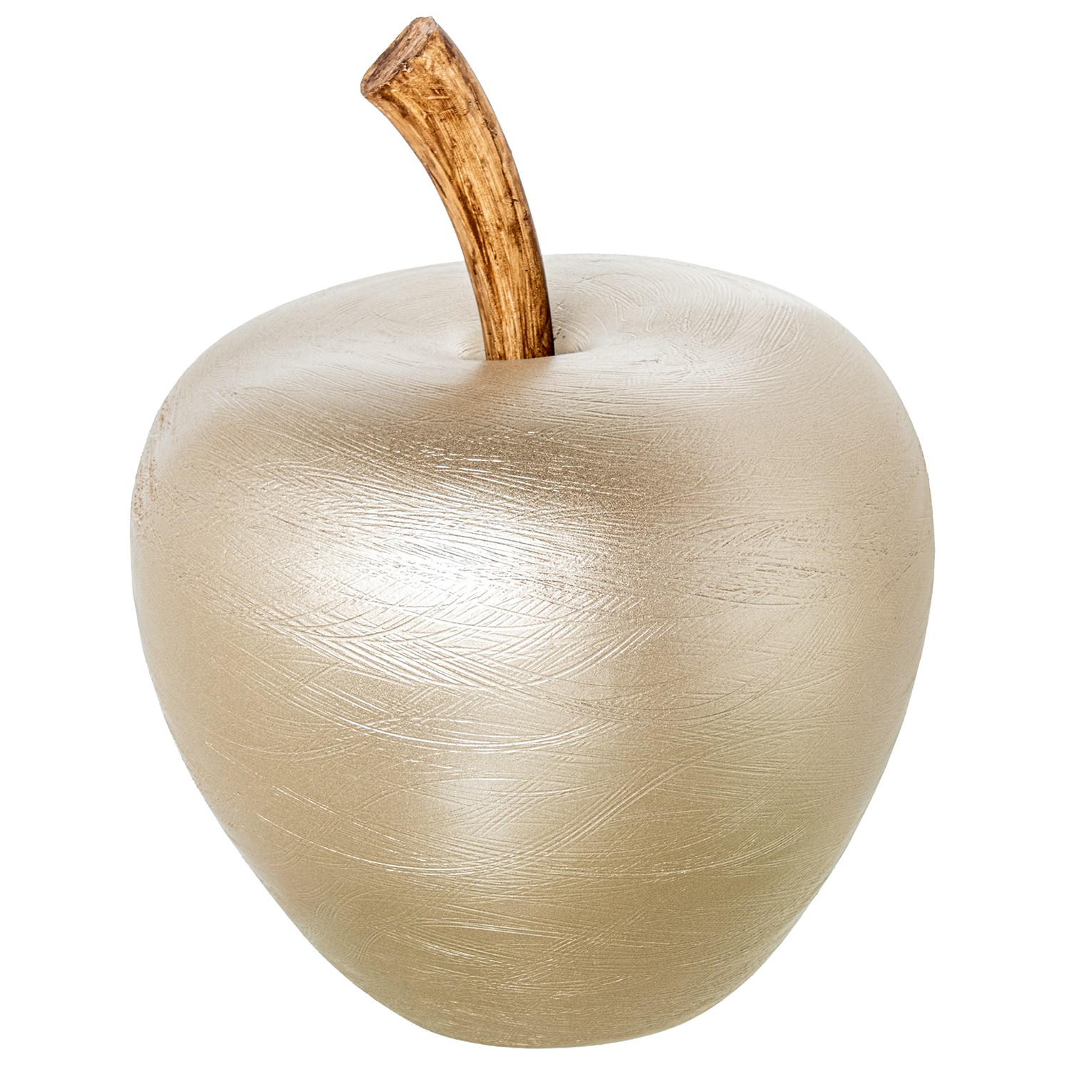 FIGURA MANZANA CERÁMICA 40X50CM PLATA-CHAMPÁN