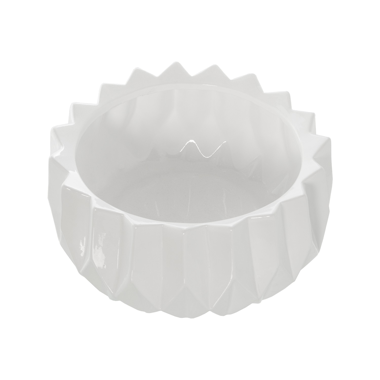 CENTRO CERÁMICA ø32CM BLANCO BRILLO