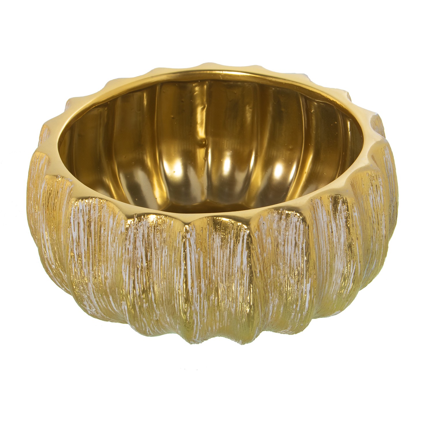 CENTRO CERÁMICA ø26CM ORO RAYA