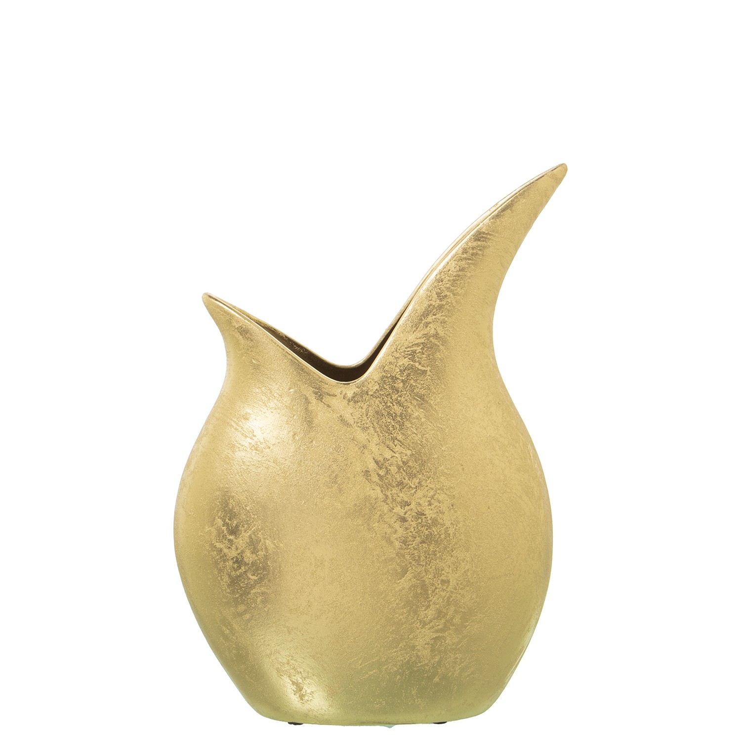 JARRÓN CERÁMICA 35CM ORO
