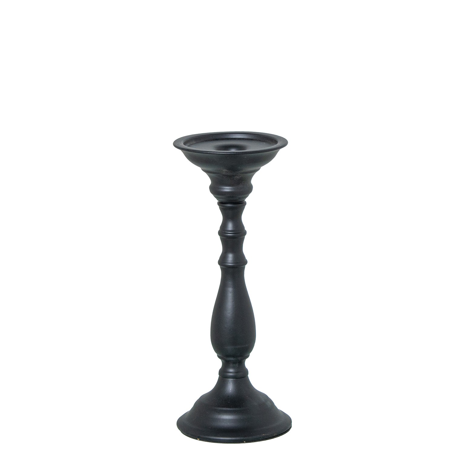 CANDELABRO METAL 25CM NEGRO