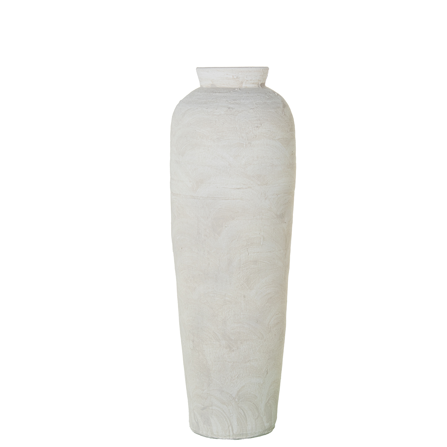 JARRÓN CERÁMICA 80CM BLANCO MATE