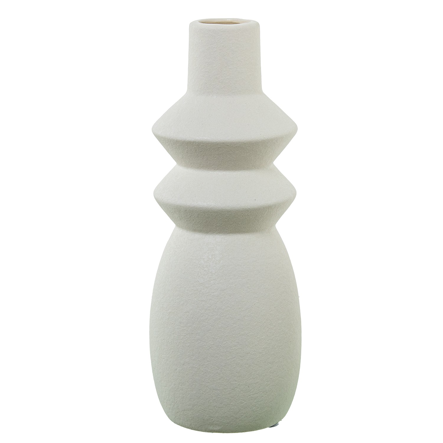 JARRON CERAMICA CREMA