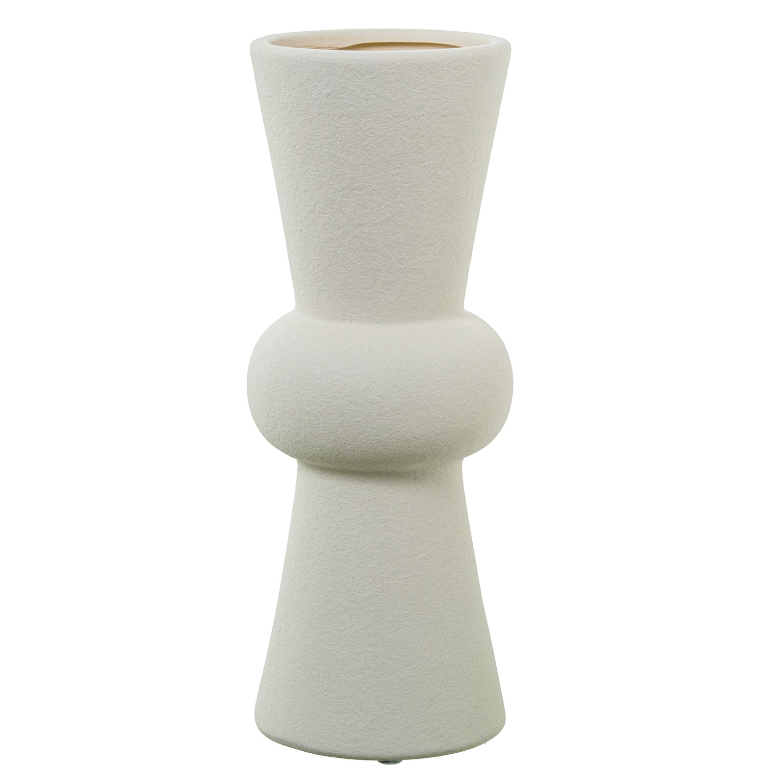JARRON CERAMICA CREMA