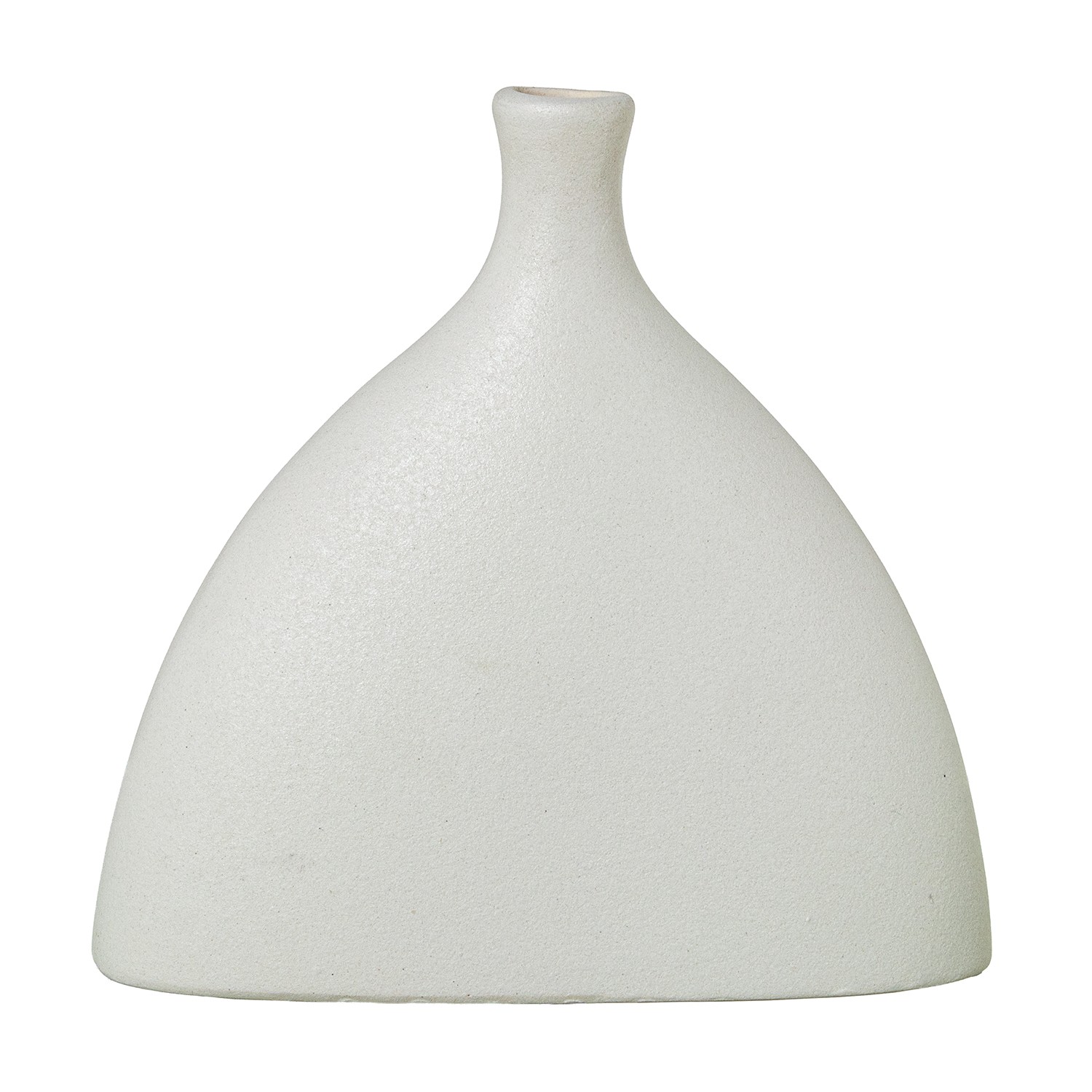 JARRON CERAMICA 18CM CREMA RUGREMA RUGOSA