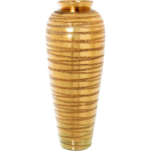 JARRÓN CERÁMICA 80CM ORO