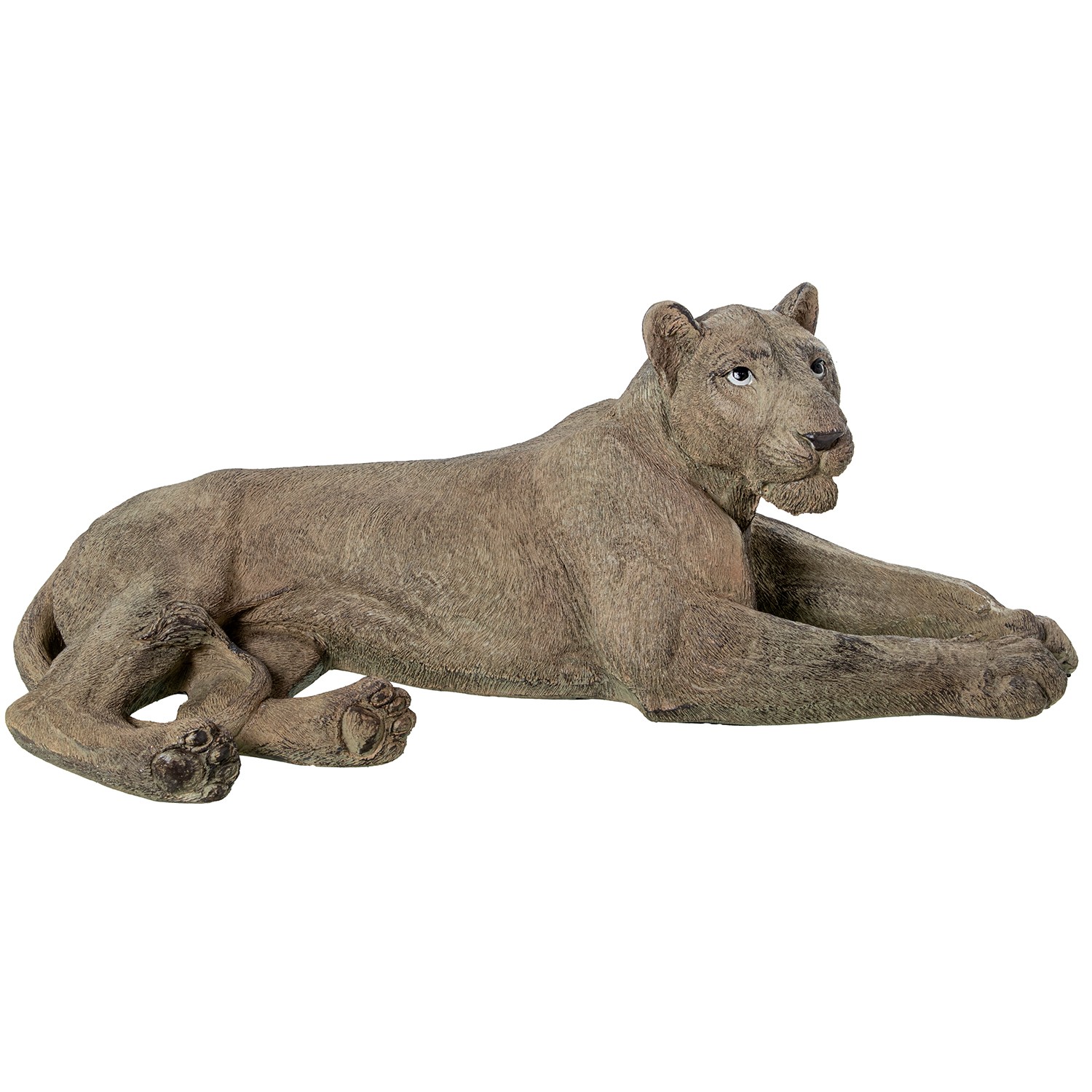 FIGURA RESINA LEONA TUMBADAE TUMBADO