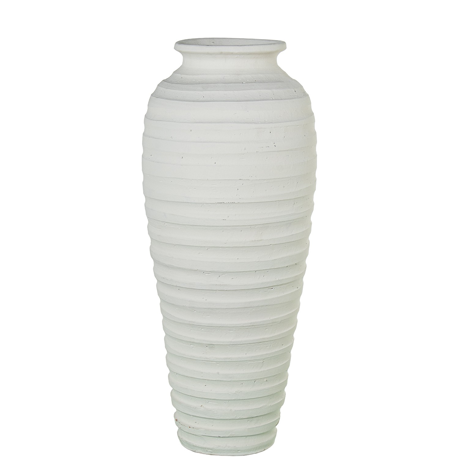 JARRÓN CERÁMICA 74CM ACANALADA