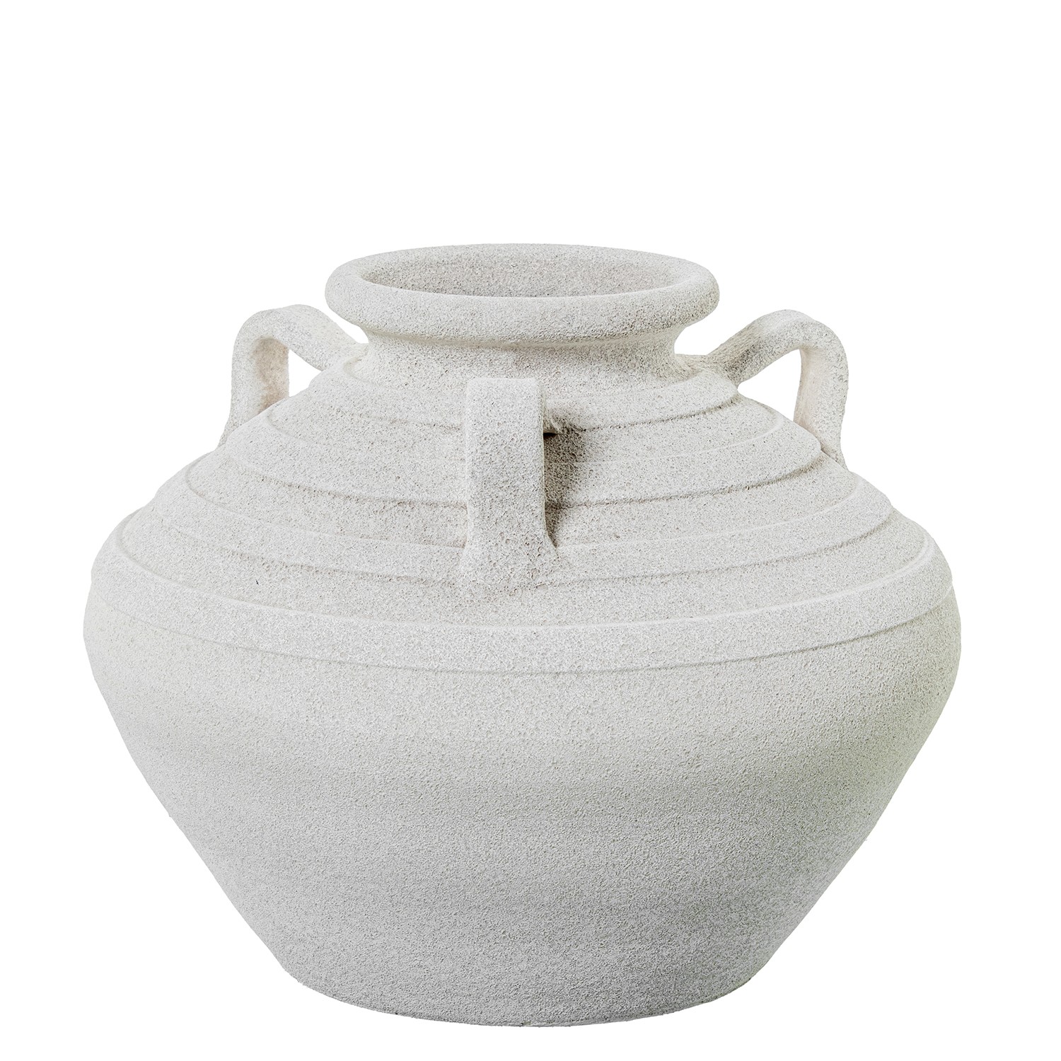 JARRÓN CERÁMICA 27CM C/3 ASASGRIS ARENA
