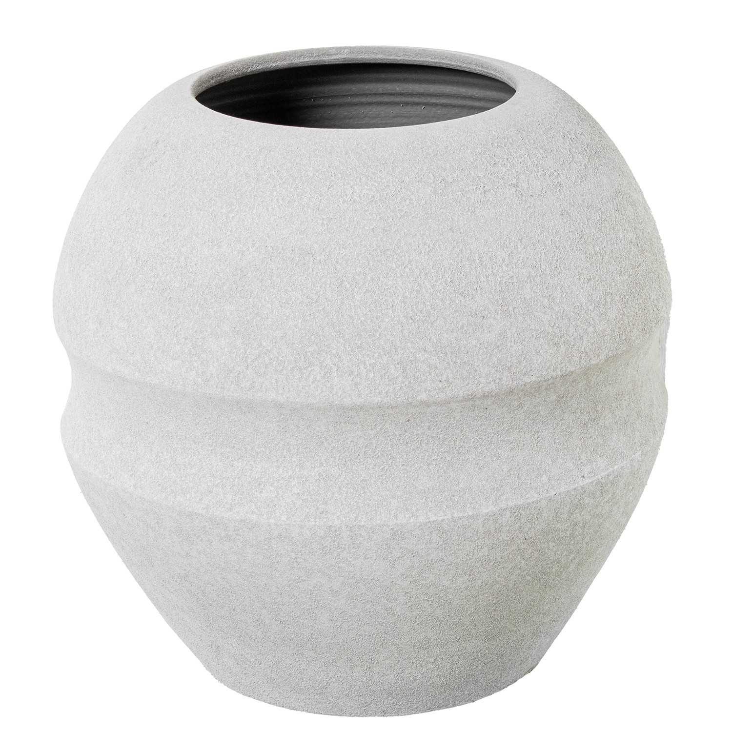JARRÓN CERÁMICA 40CM GRIS AREN BEIGE ARENA