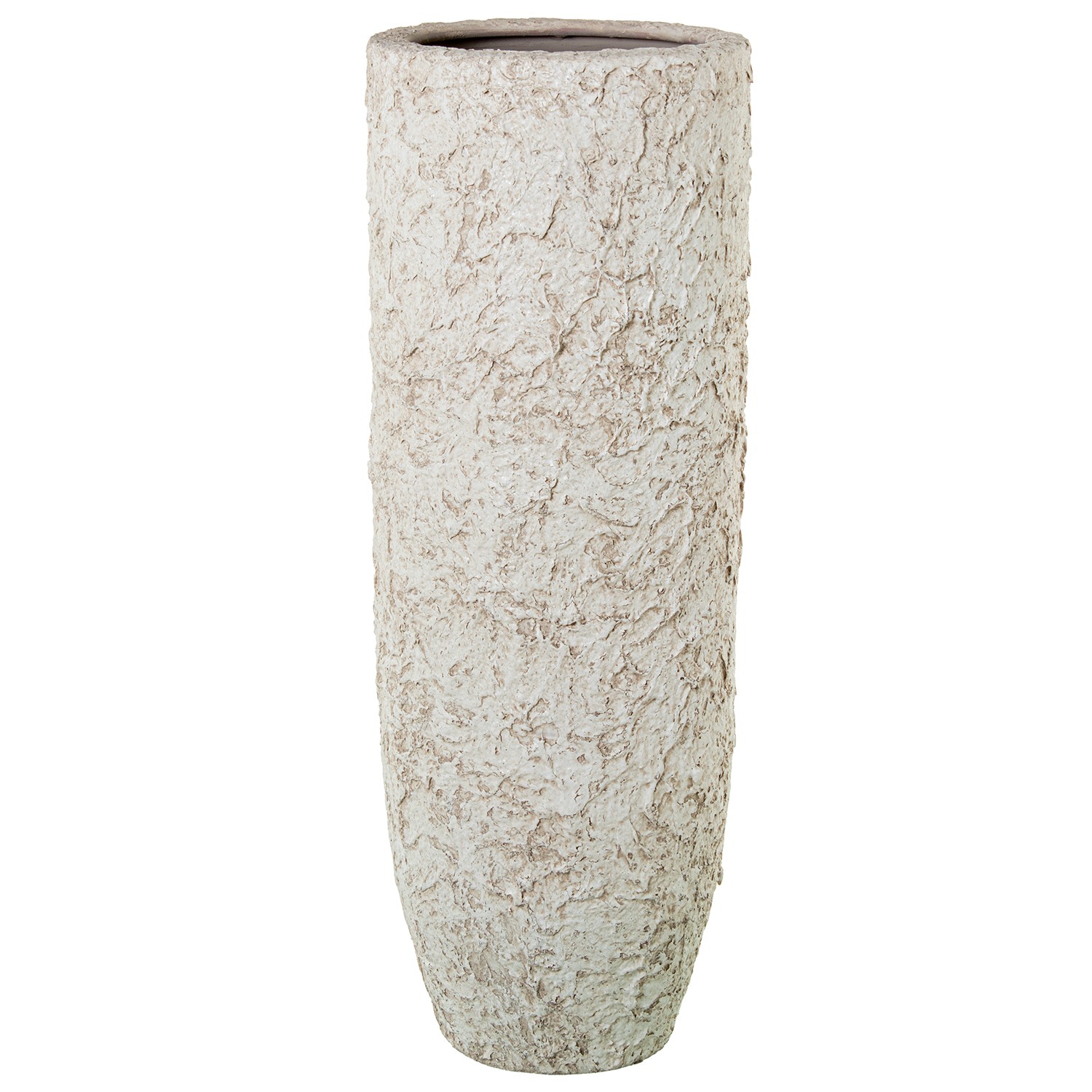 JARRÓN CERÁMICA 80CM BLANCO RÚNA