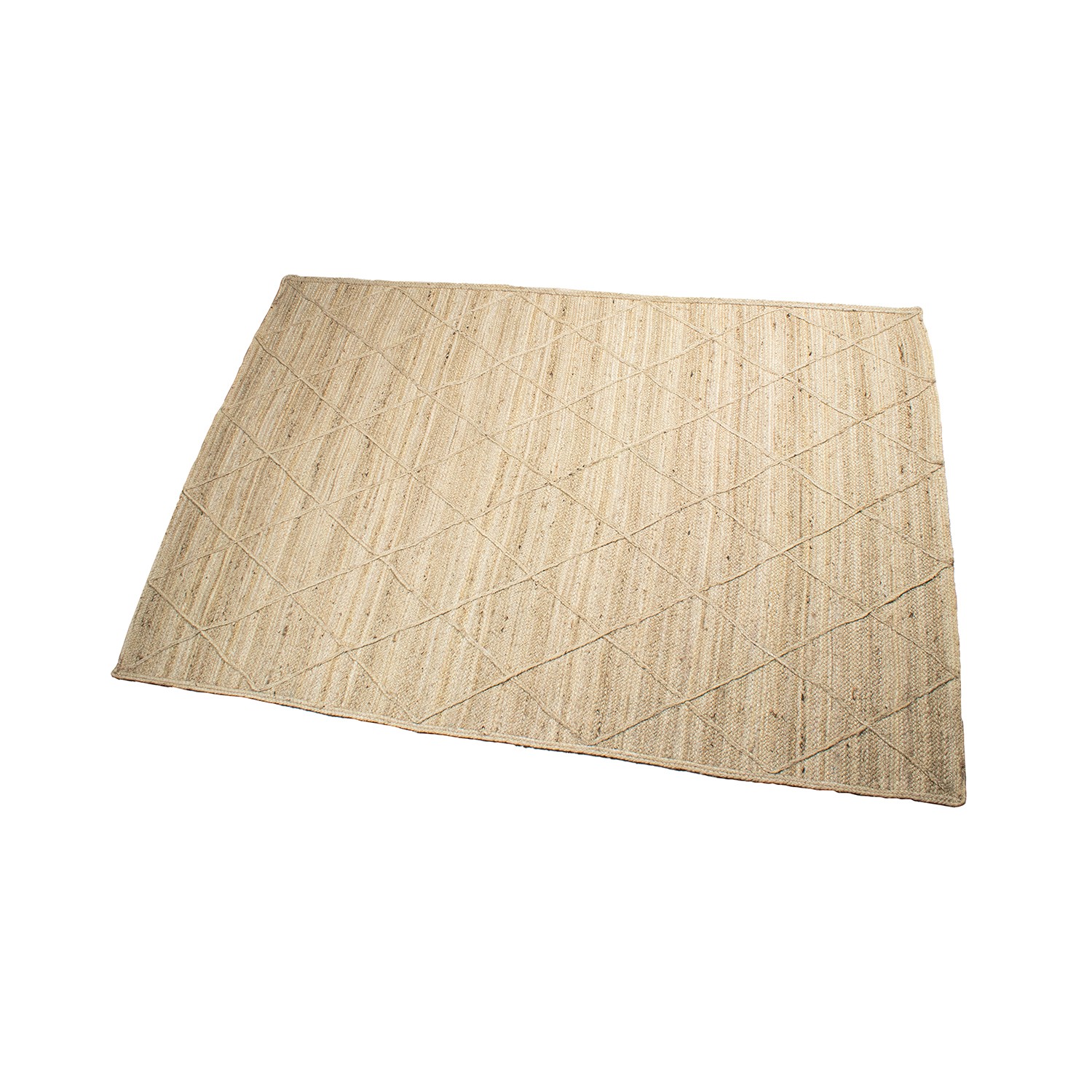 ALFOMBRA YUTE 120X170CM NATURA ROMBOS