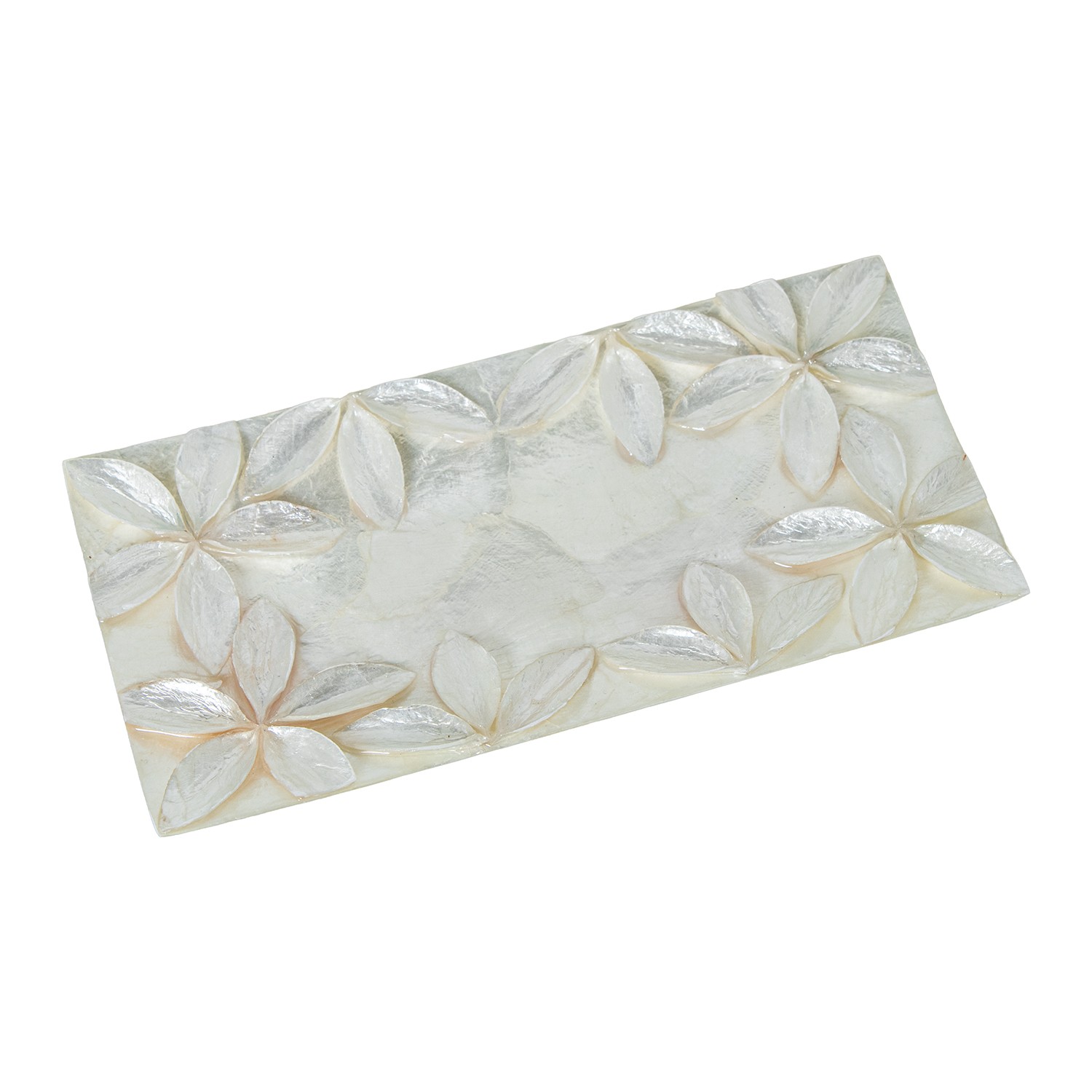 CENTRO NACAR 20X10CM FLORES RELIEVE NATURAL