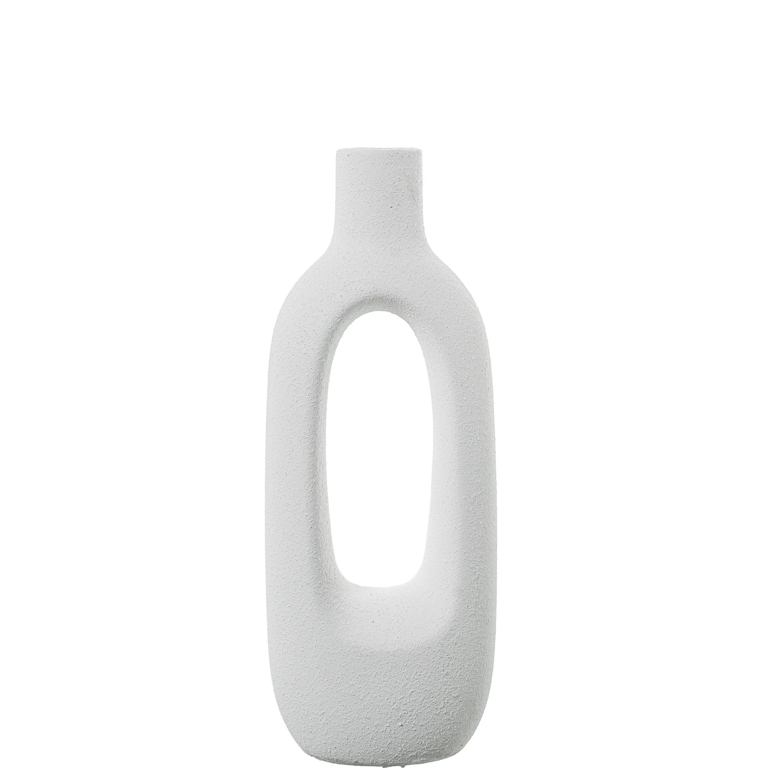 JARRÓN CERÁMICA 27CM BLANCO
