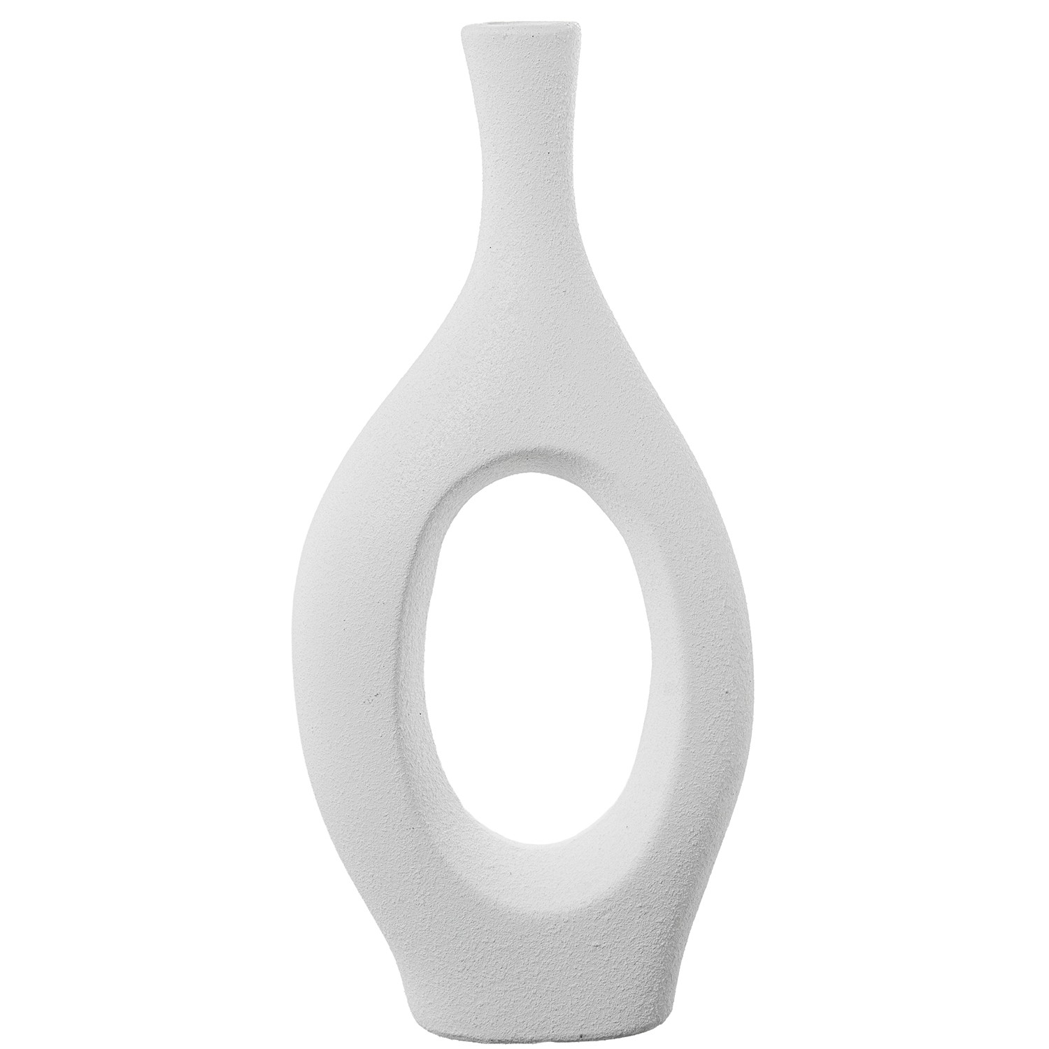 JARRÓN CERÁMICA 41CM BLANCO