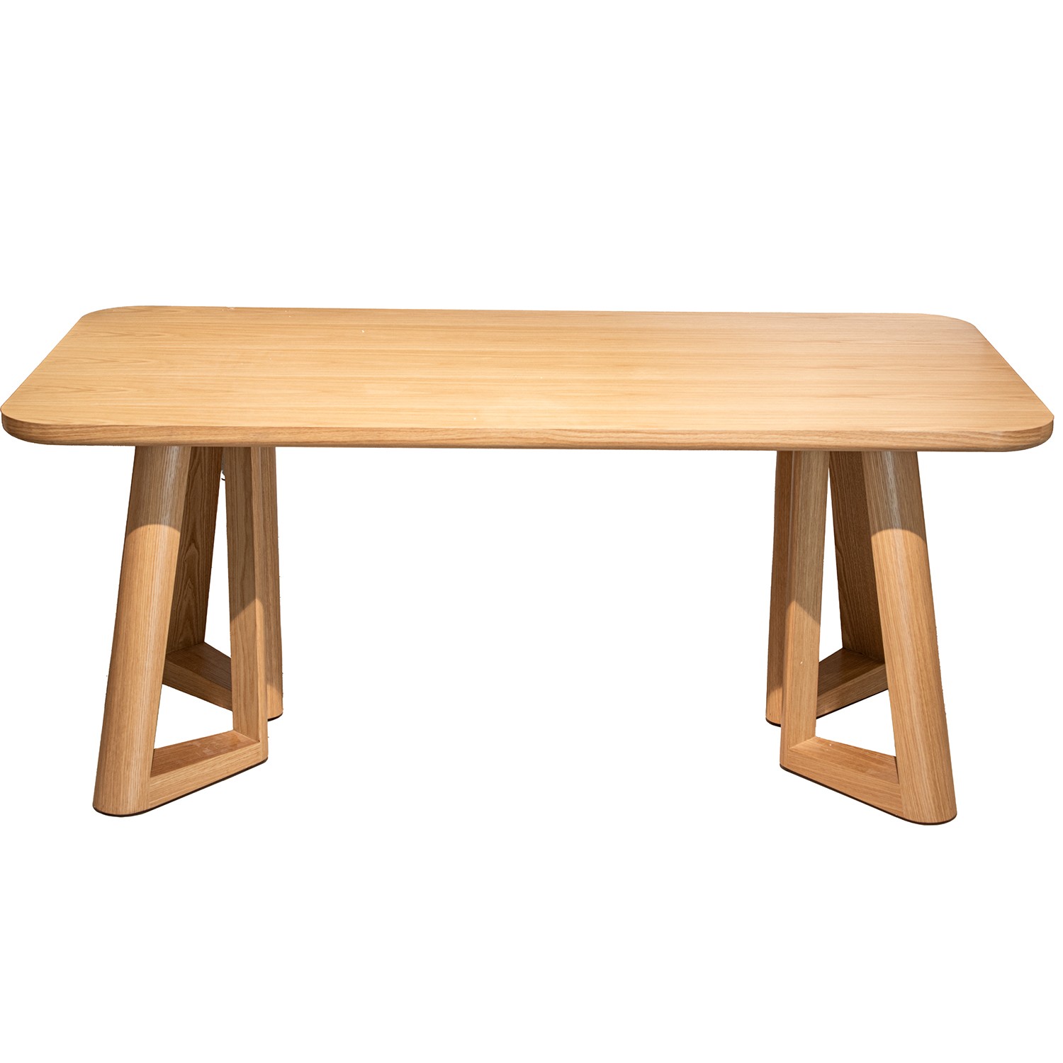 MESA COMEDOR MADERA DM+CHAPA D ROBLE NATURAL