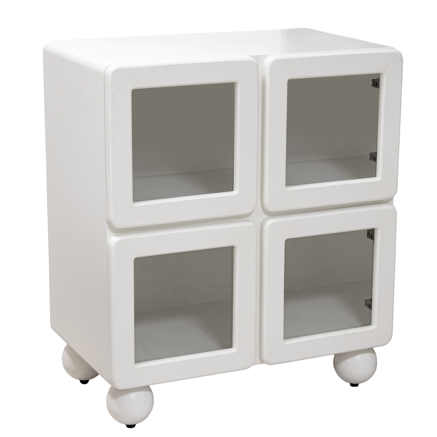 MUEBLE ENTRADA MADERA DM BLANCERTAS C/CRISTAL