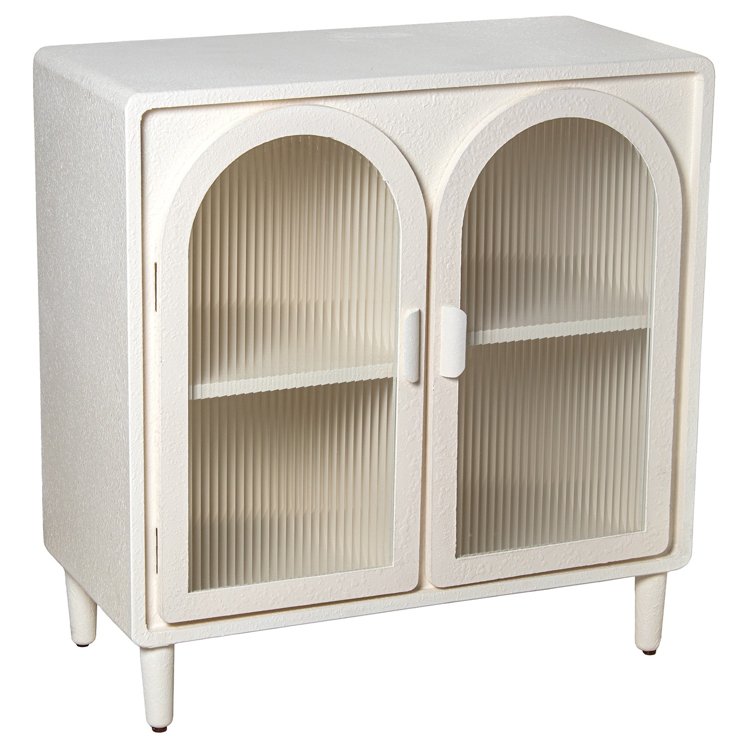 MUEBLE ENTRADA MADERA BLANCO CRTAS DE CRISTAL