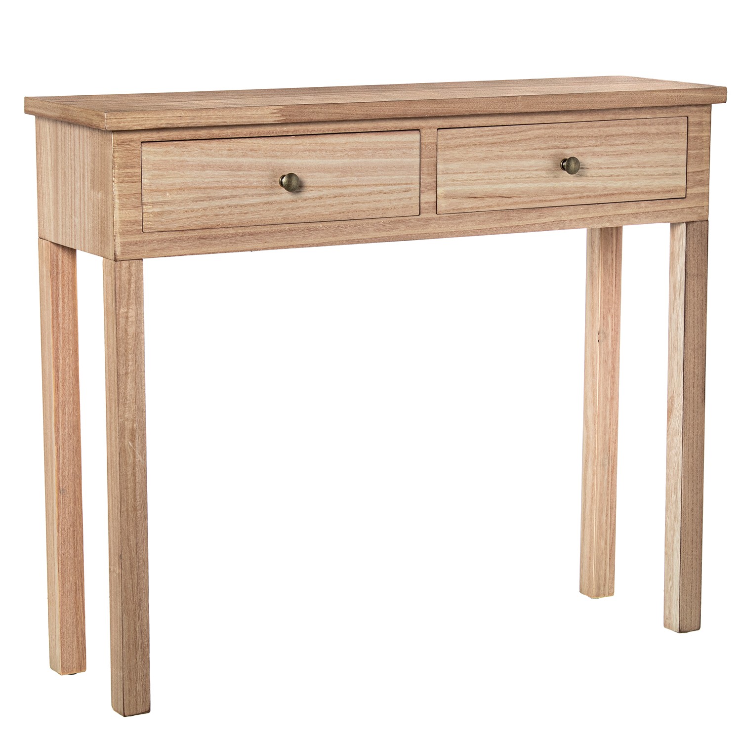 MESA DE ENTRADA MADERA NATURAL+PAULOWNIA