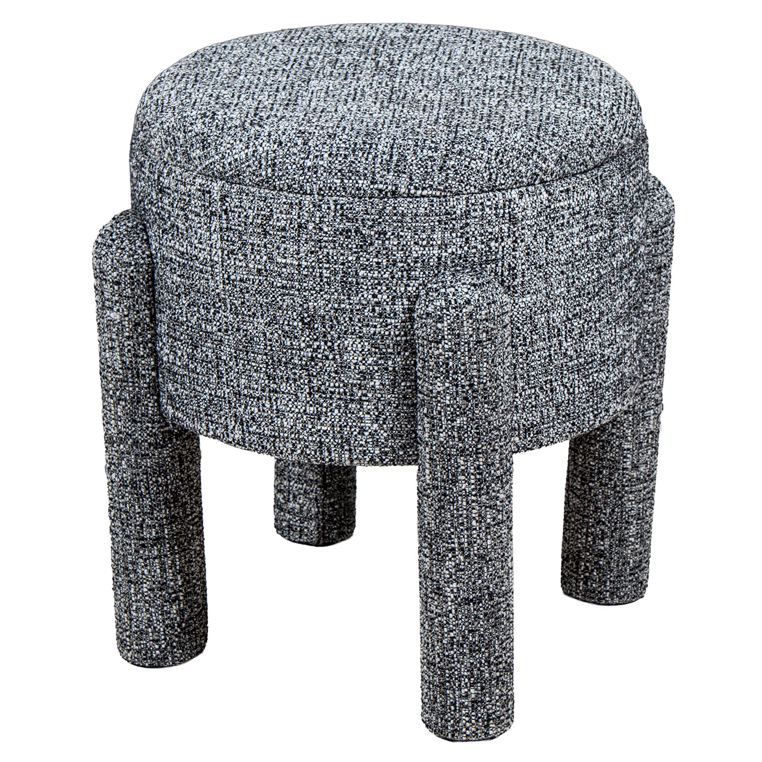 PUF LINO GRIS MADERA DM+PINO