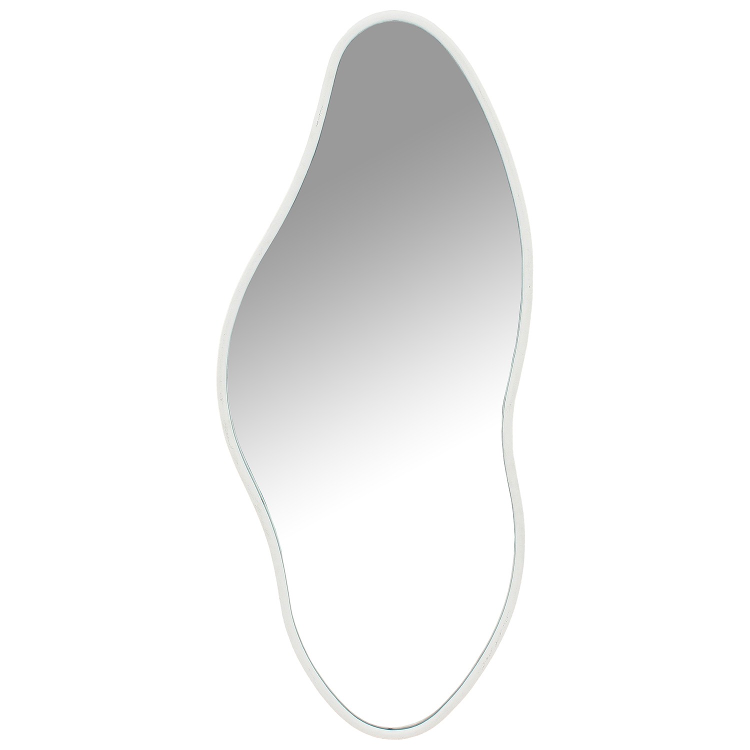 ESPEJO METAL BLANCO