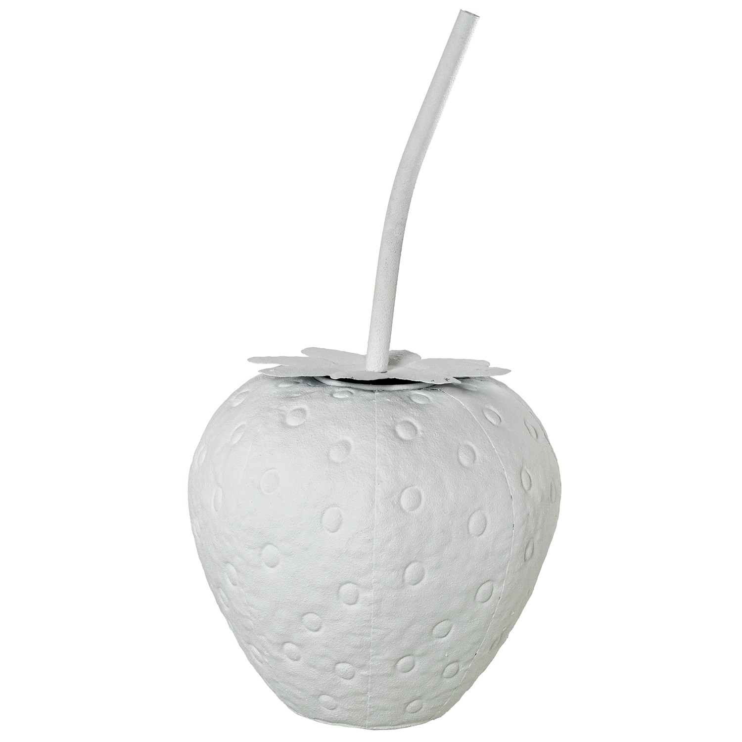 FIGURA METAL FRESA BLANCA