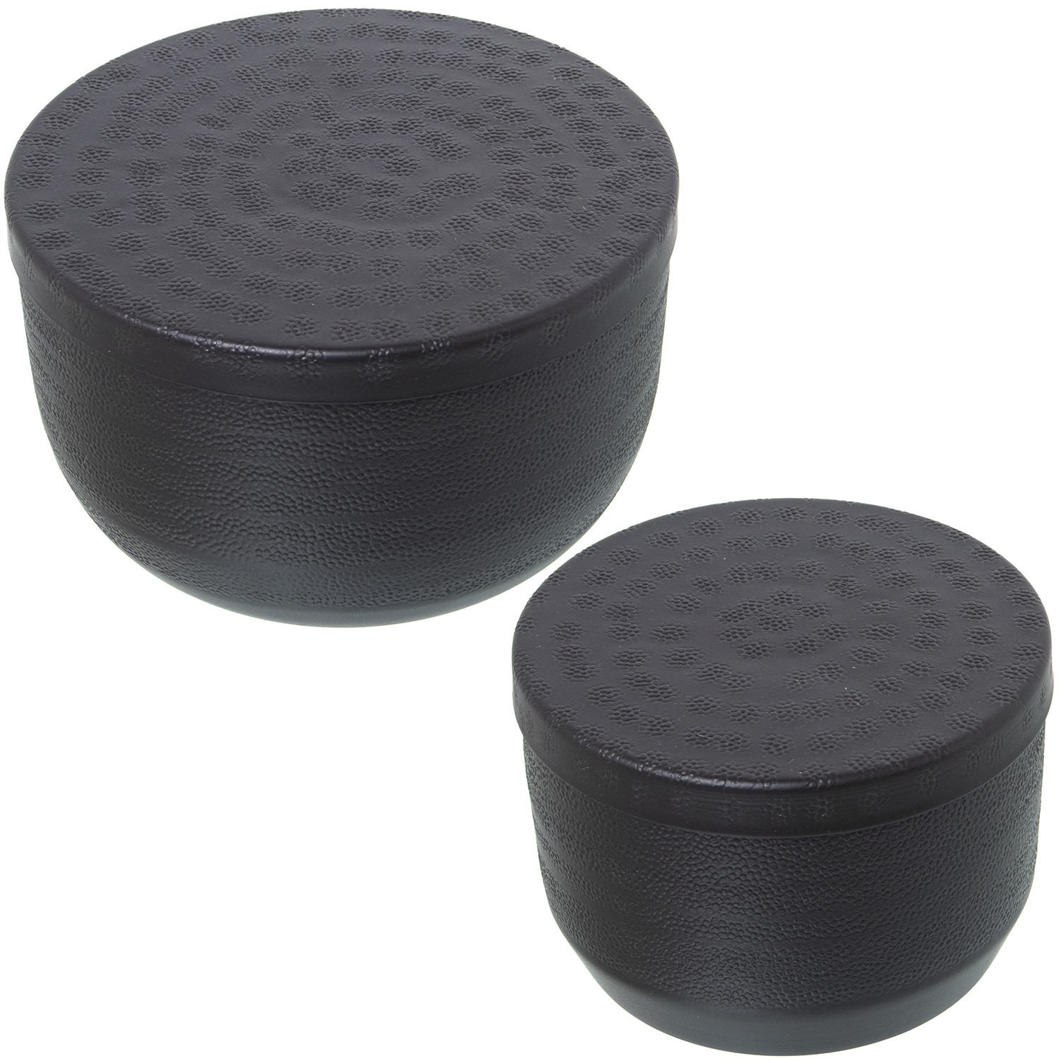 SET 2 CAJAS ALUMINIO TALLADO NDO