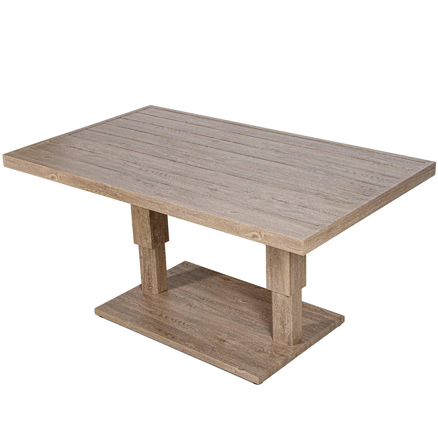 MESA EXTERIOR ALUMINIO CREMA RCENTRO ALUMINIO/MIMBRE