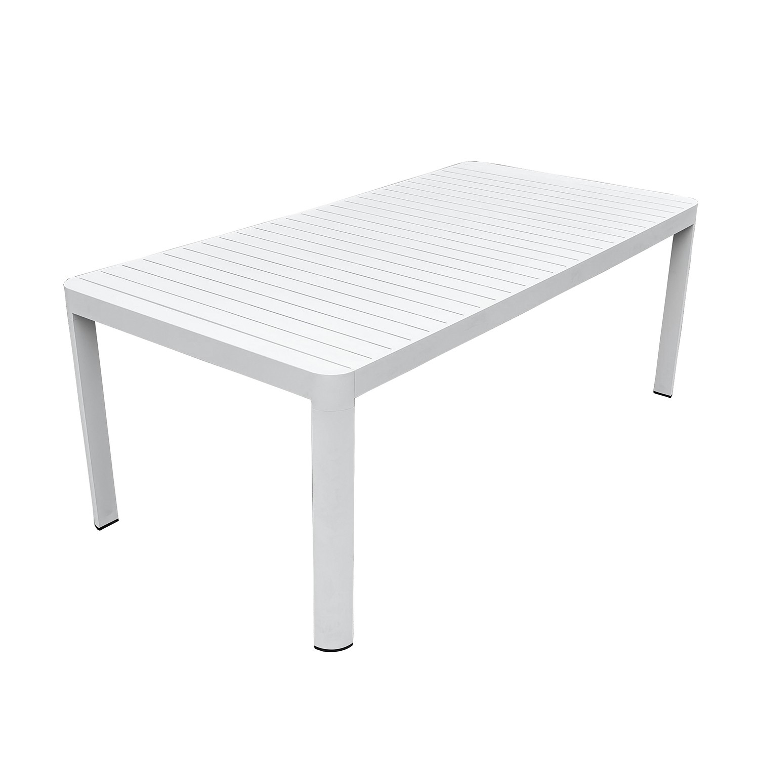 MESA EXTENSIBLE ALUMINIO BLANC