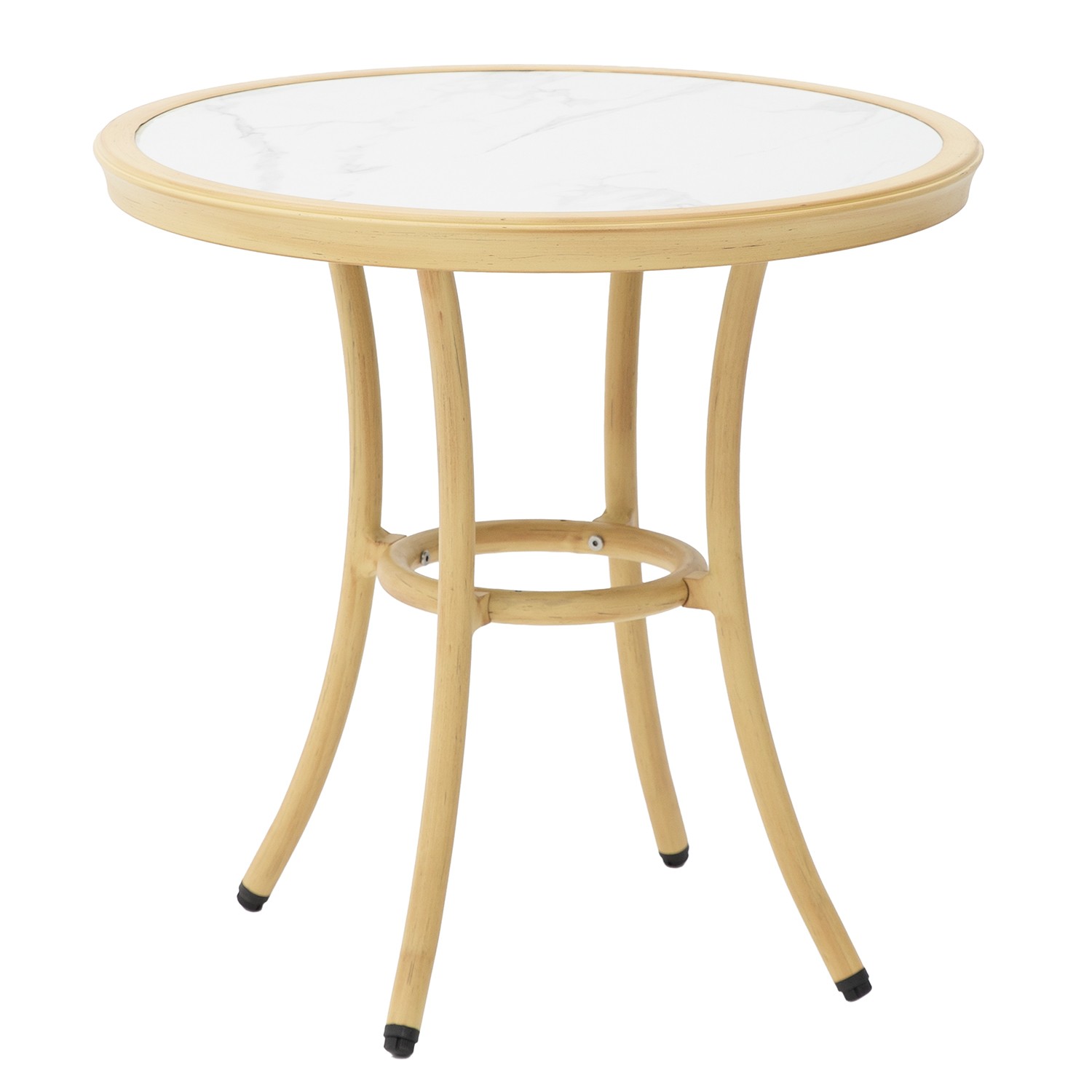 MESA EXTERIOR ALUMINIO/CERÁMICNATURAL C/COJÍN +91990