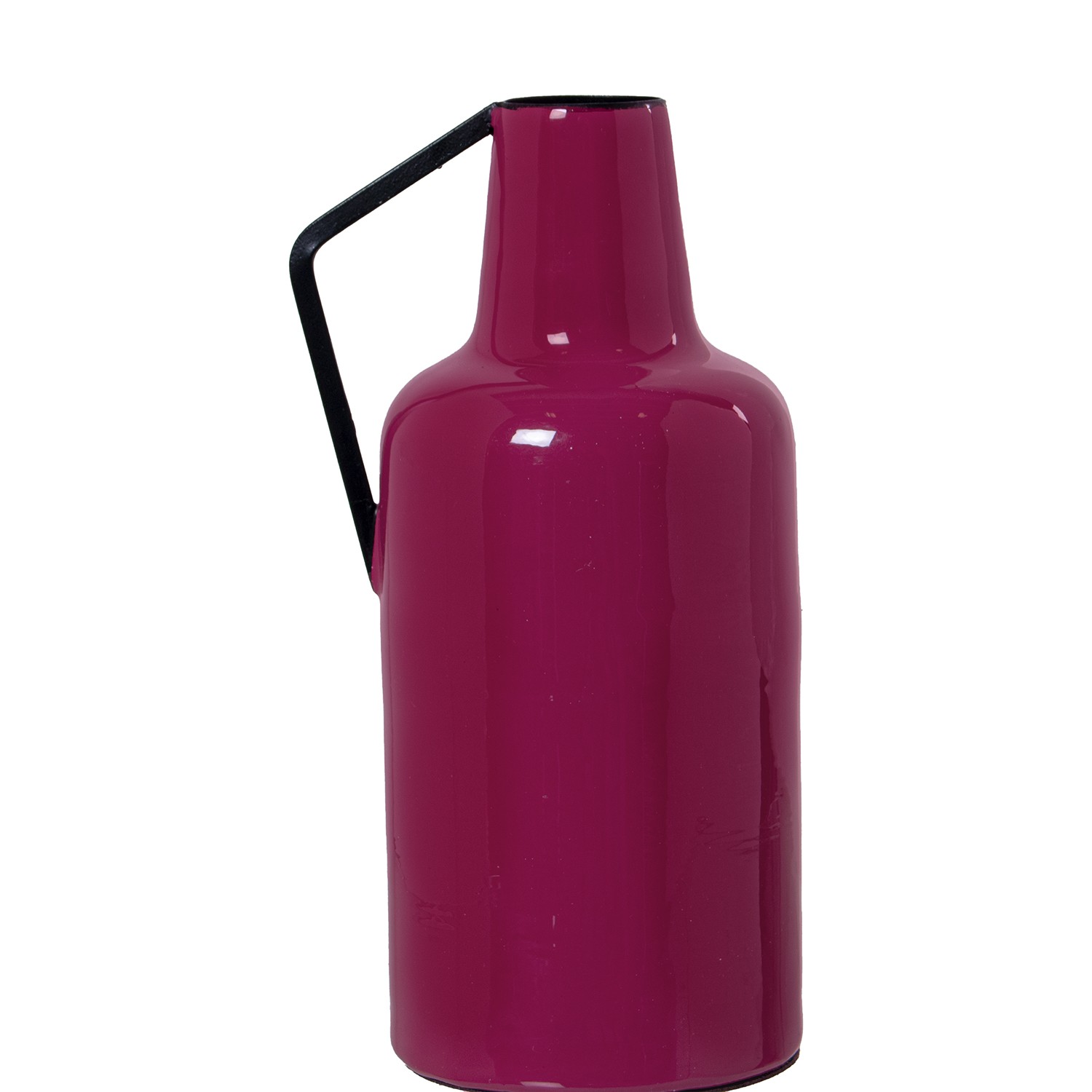 JARRÓN METAL ESMALTADO ROSA