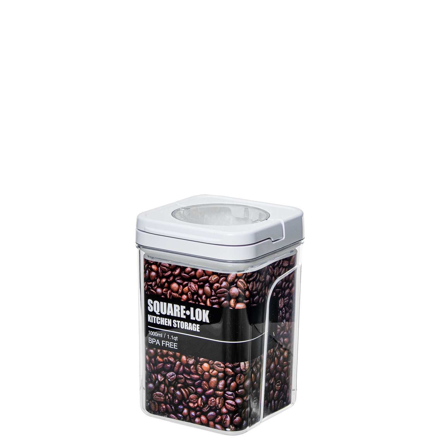 BOTE COCINA ACRÍLICO 1000ML TAA BLANCA CIERRE HERMÉTICO