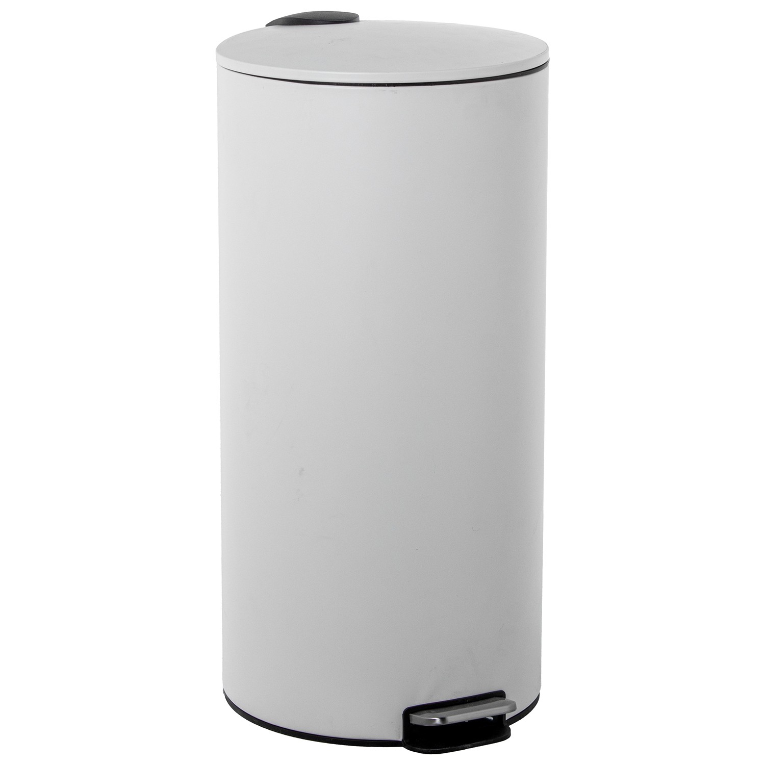PAPELERA ACERO INOXIDABLE 27L.C/PEDAL BLANCA