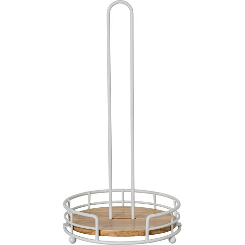 SOPORTE ROLLO COCINA METAL/MADL/MADERA NEGRO