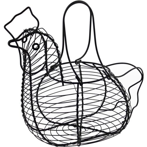 HUEVERO METAL GALLINA NEGRO