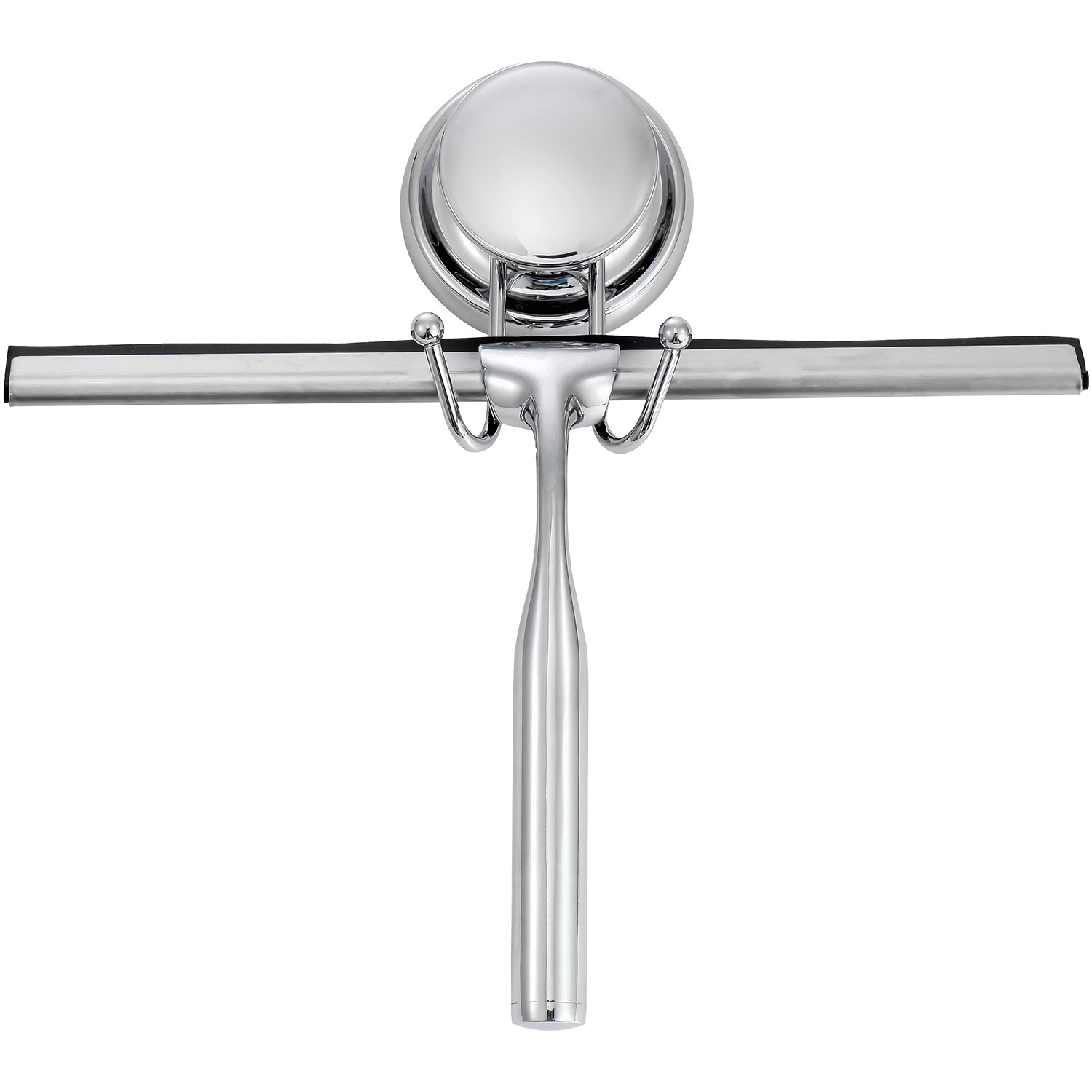 LIMPIADOR MAMPARA BAÑO METAL C/SOPORTE NEGRO (VENTOSA)