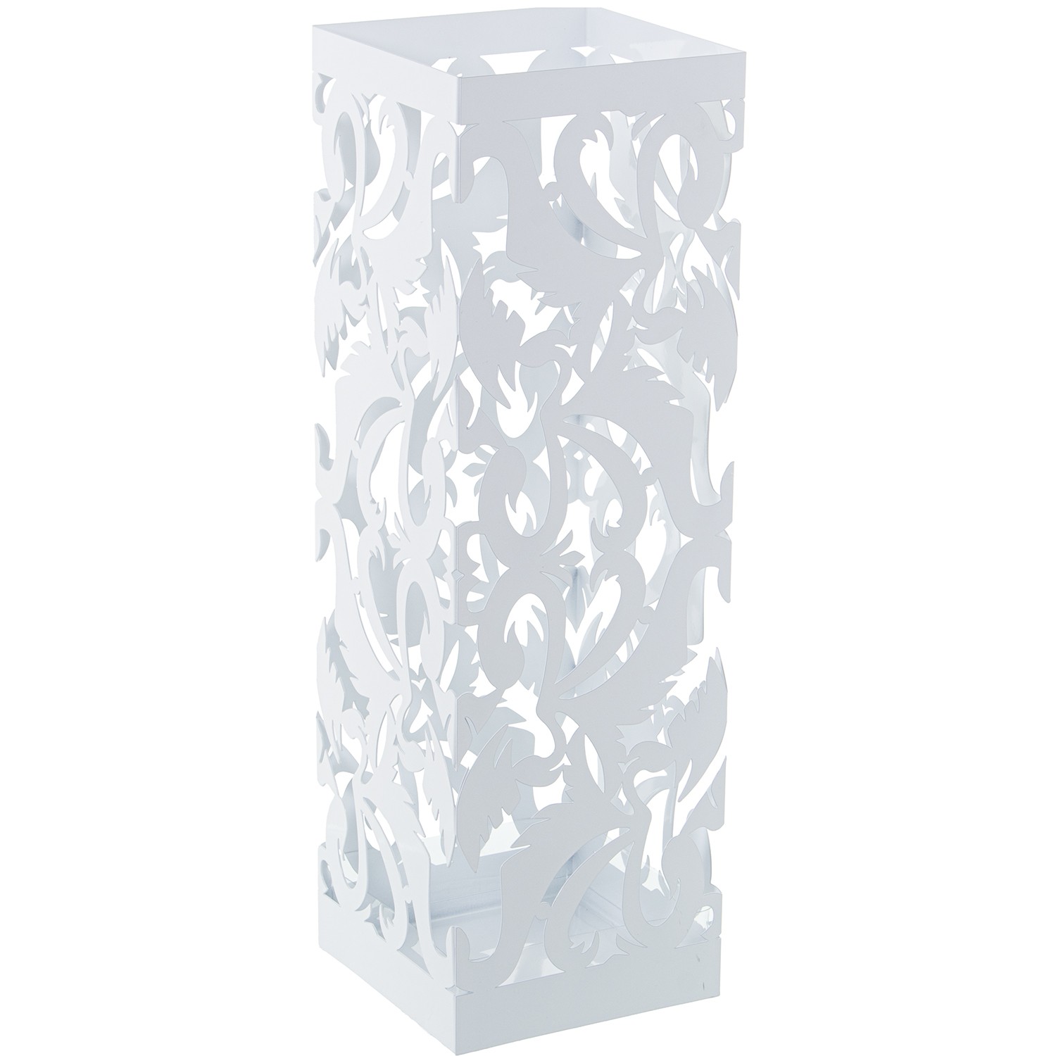 PARAGÜERO METAL BLANCO CUADRAD