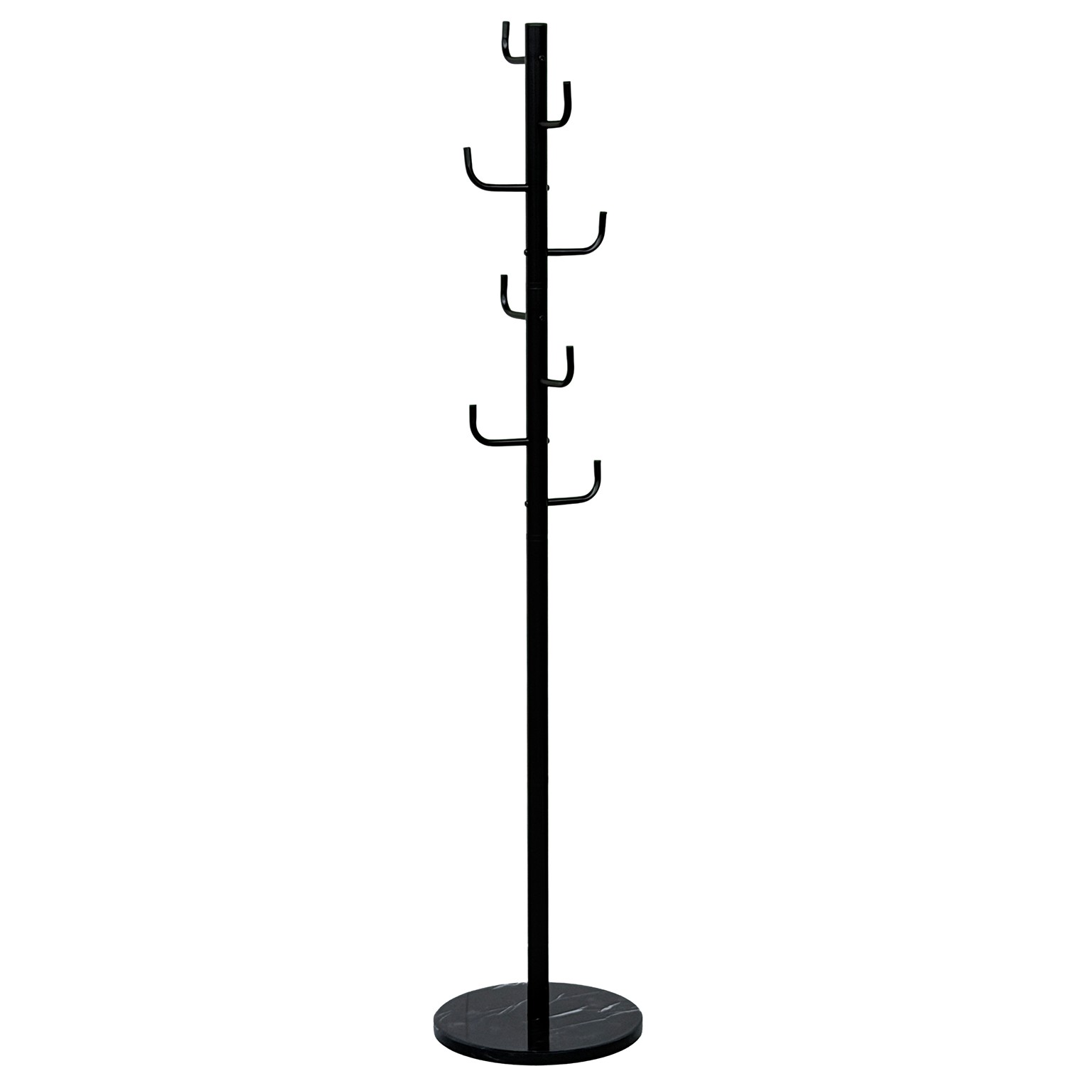 PERCHERO METAL NEGRO BASE MARMMOL