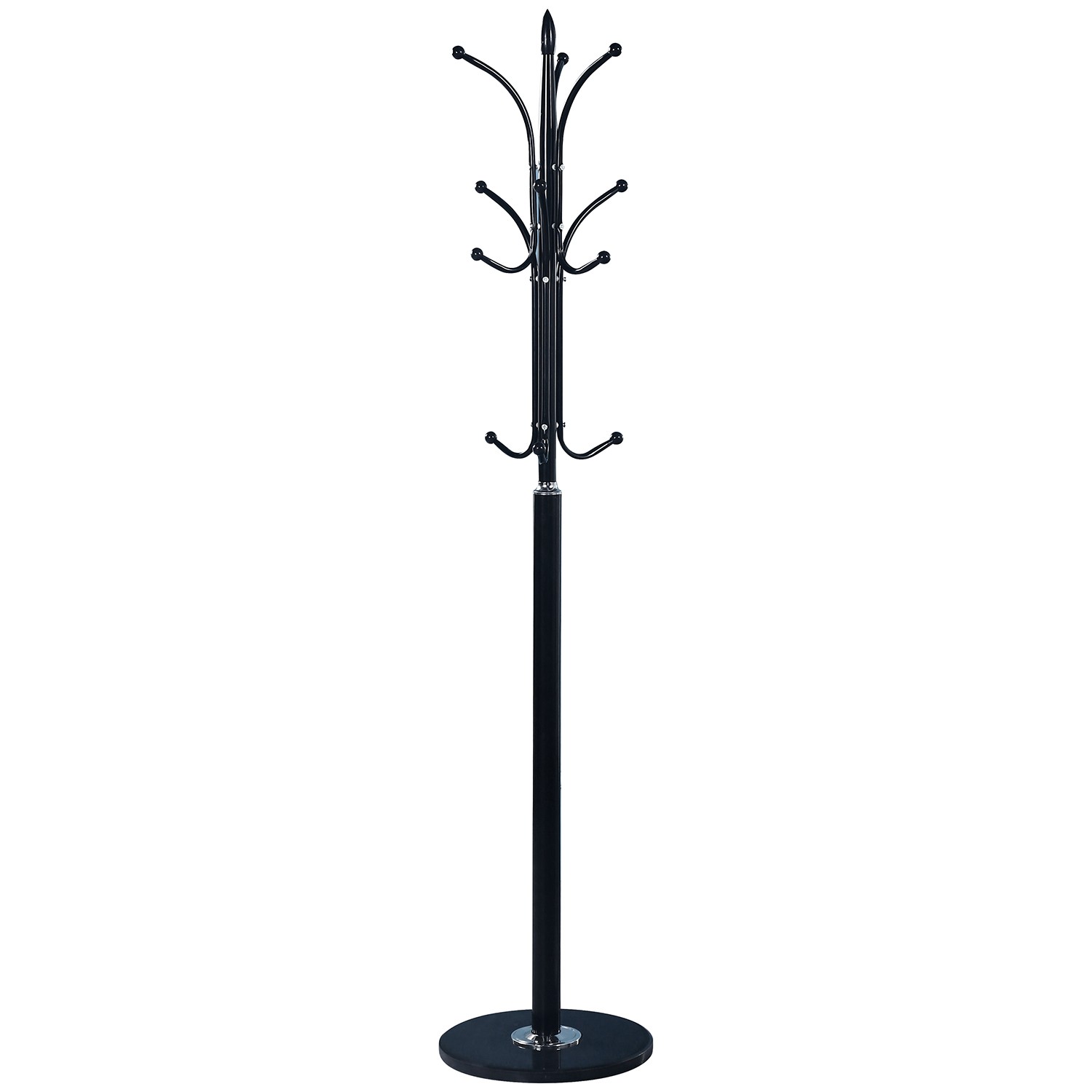 PERCHERO METAL NEGRO BASE MARMMOL