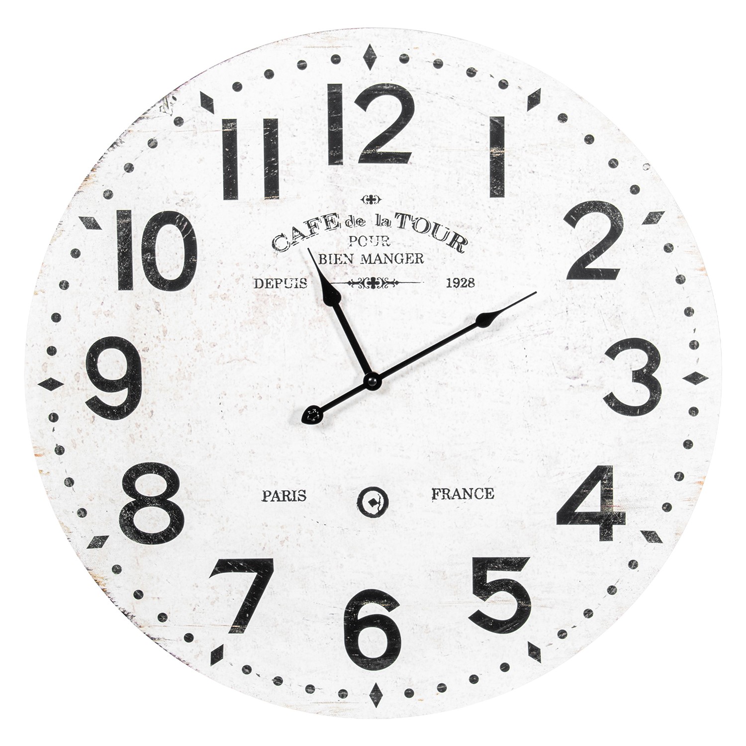RELOJ PARED ø60CM MADERA DM