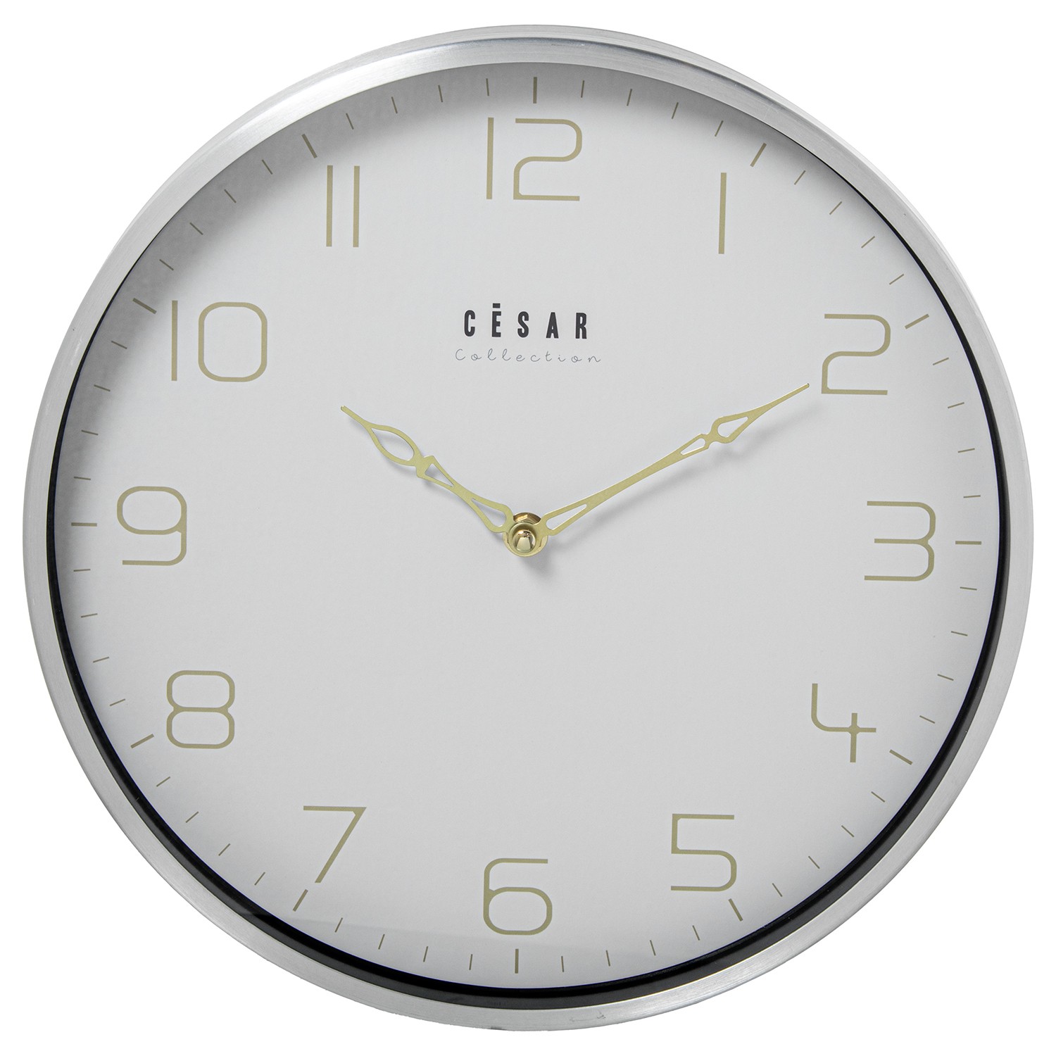 RELOJ PARED ALUMINIO 30CM MARC