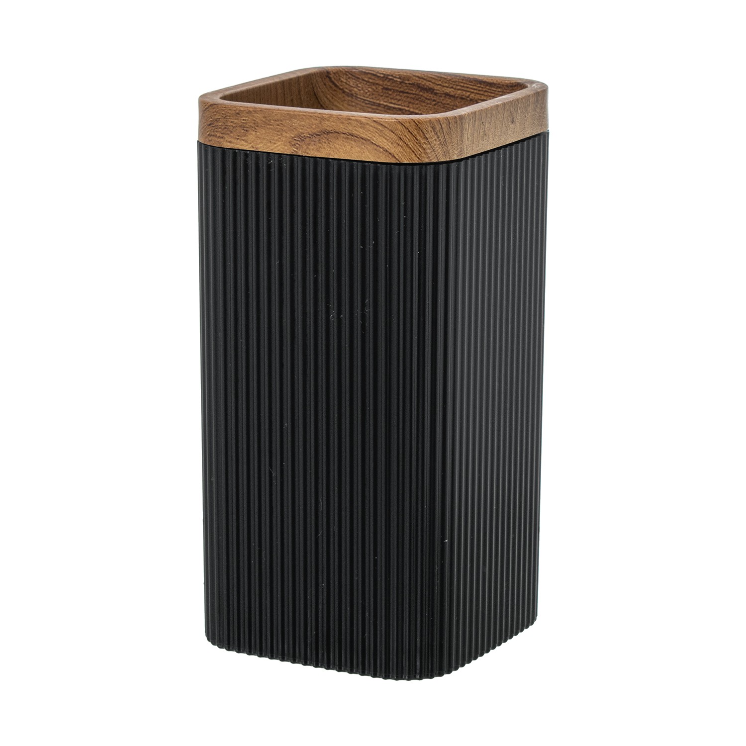 VASO BAÑO ACRILICO NEGROO BLANCO