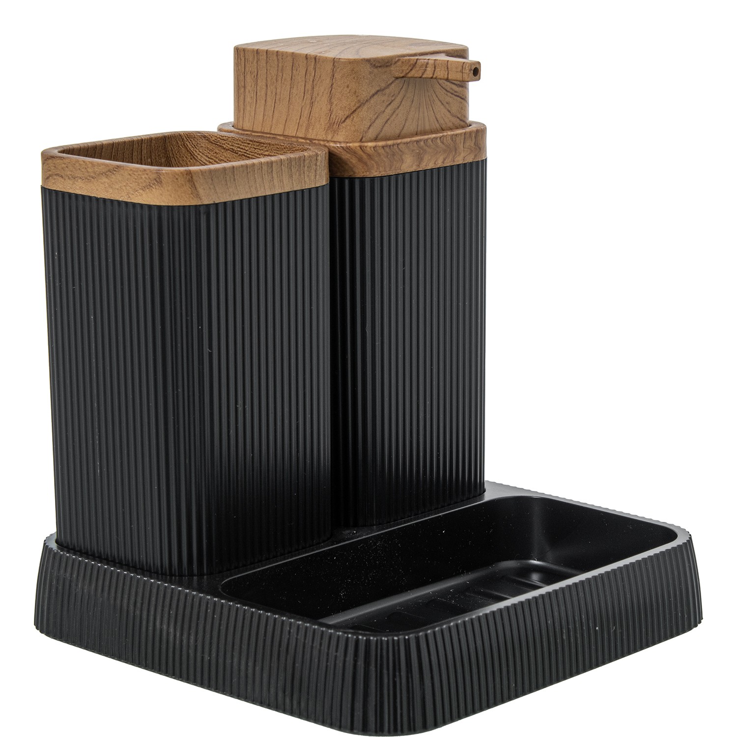 SET BAÑO DOSIFICADOR+VASO+JABO