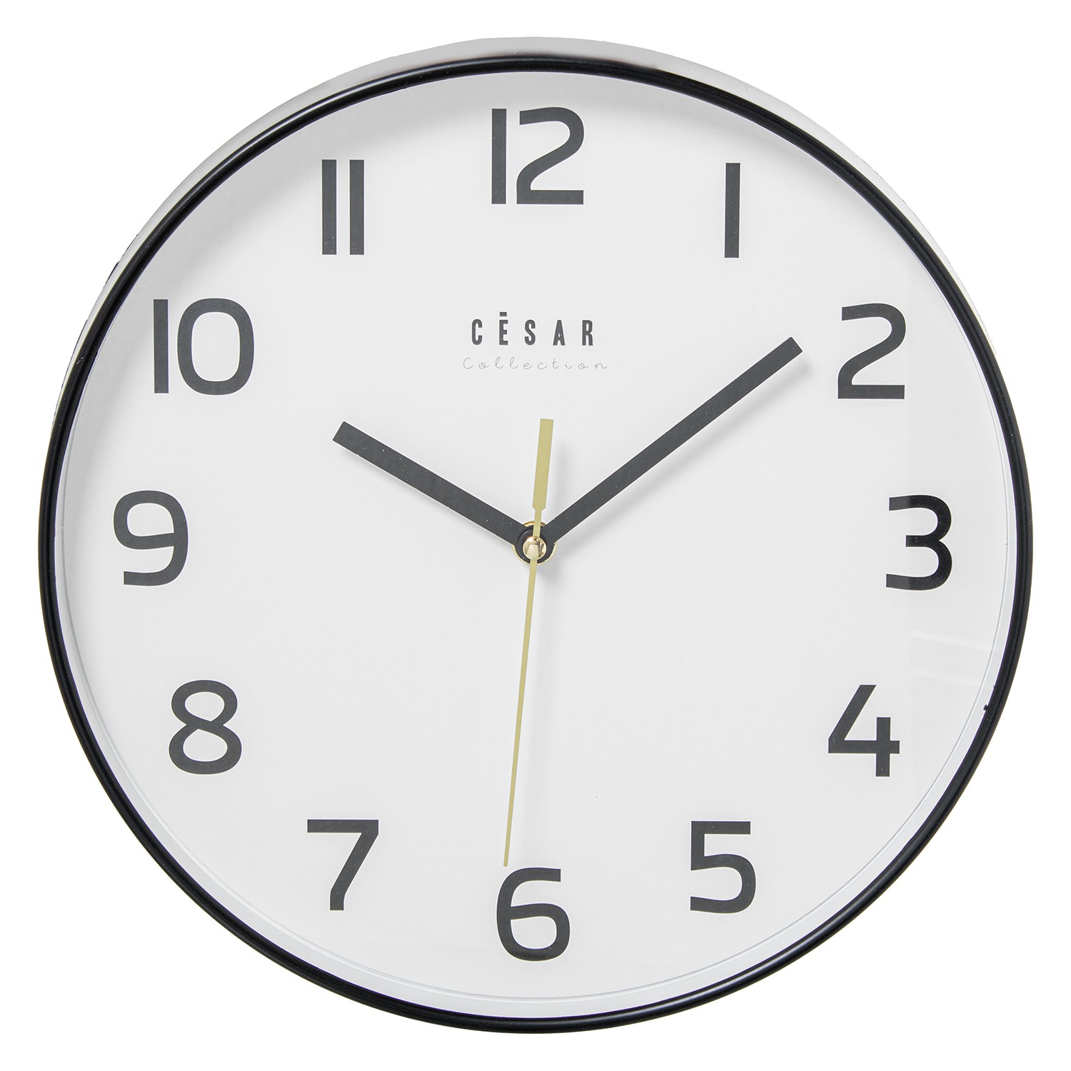 RELOJ PARED ACRÍLICO 30CM MARCO BLANCO