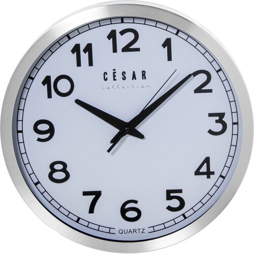 RELOJ PARED 30CM ALUMINIO