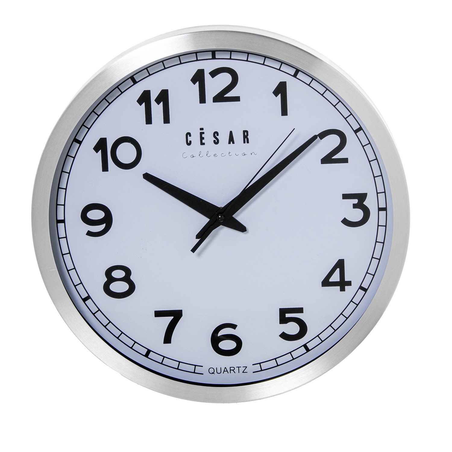 RELOJ PARED 30CM ALUMINIO