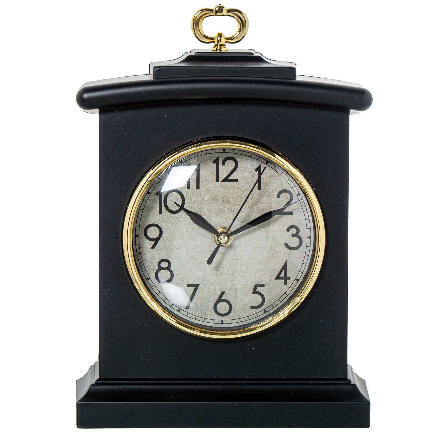 RELOJ SOBREMESA ACRILÍCO NEGROO ENVEJECIDO